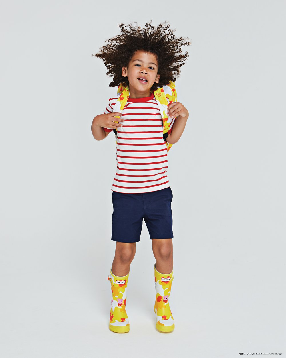 Kids Rain Boots - Hunter Original Little Peppa Pig (65SENOAHZ) - Yellow